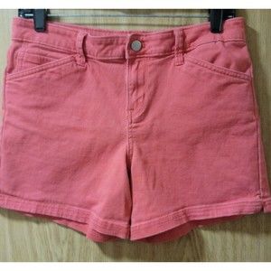 CALVIN KLEIN Jeans Womans Coral Pink Jean Shorts- Size 27"(actual.30")